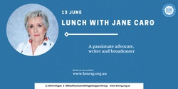 Banner image for Lunch with Jane Caro