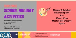 Banner image for Term 3 school holidays - snack and paint