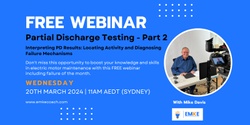 Banner image for Free Webinar: Partial Discharge Testing - Part 2