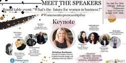 Banner image for What's the Future for Women in Business? Founder of kikki.K Keynote & Round Table Discussion