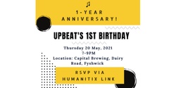 Banner image for UPBEAT 1-Year Anniversary! 