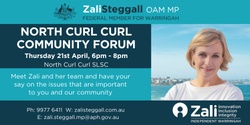 Banner image for Community Forum in North Curl Curl with Zali