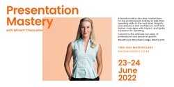 Banner image for Masterclass in Presentation Mastery with Miriam Chancellor