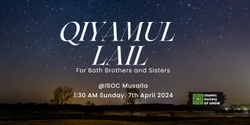 Banner image for Ramadan Qiyamul lail - Sunday 7th April