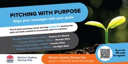 Banner image for Pitching With Purpose (Western Sydney Startup Hub)