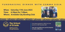 Banner image for School of St Jude Fundraising Dinner with Gemma Sisia 