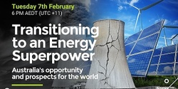 Banner image for Transitioning to an Energy Superpower - Climate & Peace.