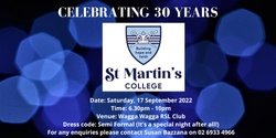 Banner image for St Martin's College Celebrating 30 Years