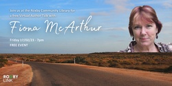 Banner image for Virtual Author Talk with Fiona McArthur