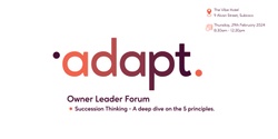 Banner image for Owner Leader Forum - 29th February 2024