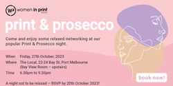 Banner image for Print & Prosecco VIC - 2023 