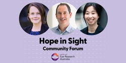 Banner image for Hope in Sight Community Forum 2023