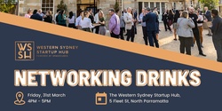 Banner image for Western Sydney Startup Hub Networking Drinks, March 2023