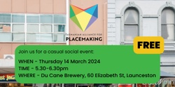 Banner image for Tasmanian Placemakers with special guest Ryan Smolar