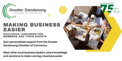 Banner image for Making Business Easier - Luncheon