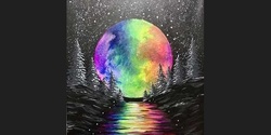 Banner image for Paint and Sip Rainbow Moon