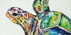 Banner image for Casino Kids Painting Class Turtle on 11th July - Creative Kids Vouchers Expire 30th June 23 - Book Ahead!,