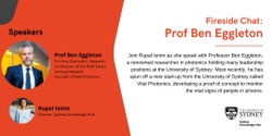 Banner image for Fireside Chat with: Prof Ben Eggleton