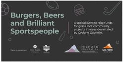 Banner image for Burgers, Beers and Brilliant Sportspeople