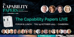 Banner image for The Capability Papers: LIVE