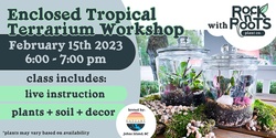 Banner image for Enclosed Tropical Terrarium Workshop at Estuary Beans & Barley (Johns Island, SC)
