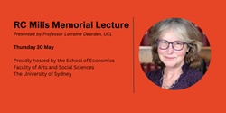 Banner image for RC Mills Memorial Lecture 2024
