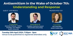 Banner image for Antisemitism in the Wake of October 7th: Understanding and Response