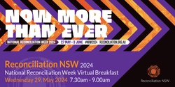 Banner image for Reconciliation NSW 2024 National Reconciliation Week Virtual Breakfast (Non-Member Organisation Rate)
