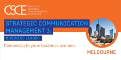 Banner image for Strategic Communication Management 3: Business Leader