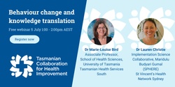 Banner image for Behaviour change and knowledge translation