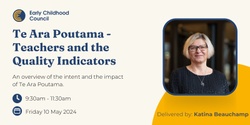 Banner image for Te Ara Poutama - Teachers and the Quality Indicators
