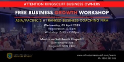Banner image for Free Business Growth Workshop - Kingscliff (local time)