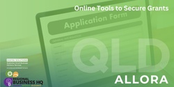 Banner image for Online Tools to Secure Grants - Allora