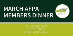 Banner image for March AFPA Members Dinner