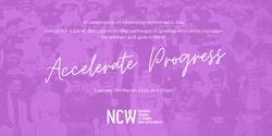 Banner image for NCWNSW IWD Accelerate Progress Panel Discussion