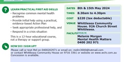 Banner image for MENTAL HEALTH FIRST AID TWO DAY COURSE