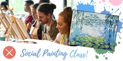 Banner image for Paint & Sip Event: Monet's Water Lilies 20/04/23