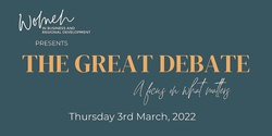 Banner image for WiBRD presents The Great Debate