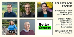 Banner image for Streets for People: How Yarra’s 30 km/h zone can grow across Melbourne