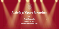 Banner image for A night of Opera Favourites