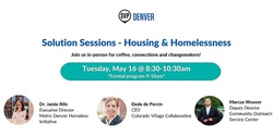 Banner image for SVP Denver Solution Session: Housing & Homelessness