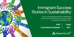 Banner image for Green Careers - Immigrant Success Stories in Sustainability