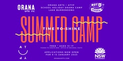 Banner image for Time to Shine - Summer Drama Camp