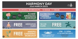 Banner image for Nan Tien Harmony Day: Personal Enrichment Activities
