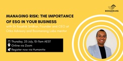 Banner image for Managing Risk: The Importance of ESG in Your Business