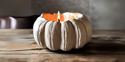 Banner image for Clay Pumpkin Candle Holder  |  Clay hand Building Event
