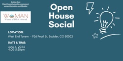 Banner image for CONNECT: WoMAN Open House Social (Boulder)