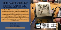 Banner image for Print  Making Workshop - Studio ARTES ALL IN!
