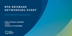 Banner image for Bribery Prevention Network - Brisbane Networking Event