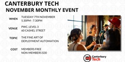 Banner image for Canterbury Tech November 2023 Monthly Event